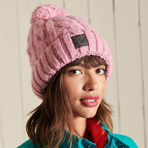 Superdry Γυναικείο σκουφάκι Tweed Cable Beanie